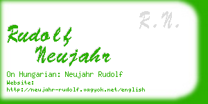 rudolf neujahr business card
